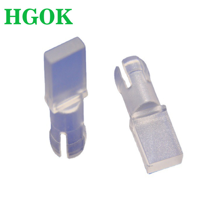 HGOK透明导光帽3mm透明PC导光帽长方形led导光帽