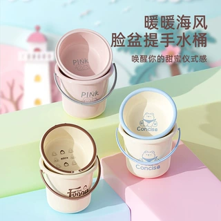 学讯洗澡水桶脸盆学生宿舍浴室加厚塑料盆桶洗漱用品防摔盆桶套装