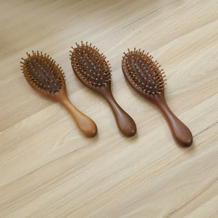 Sandalwood Air Cushion Comb Portable Air Cushion Massage Comb Meridian Soft Air Cushion Comb Air Bag Shampoo Unisex Hairdressing