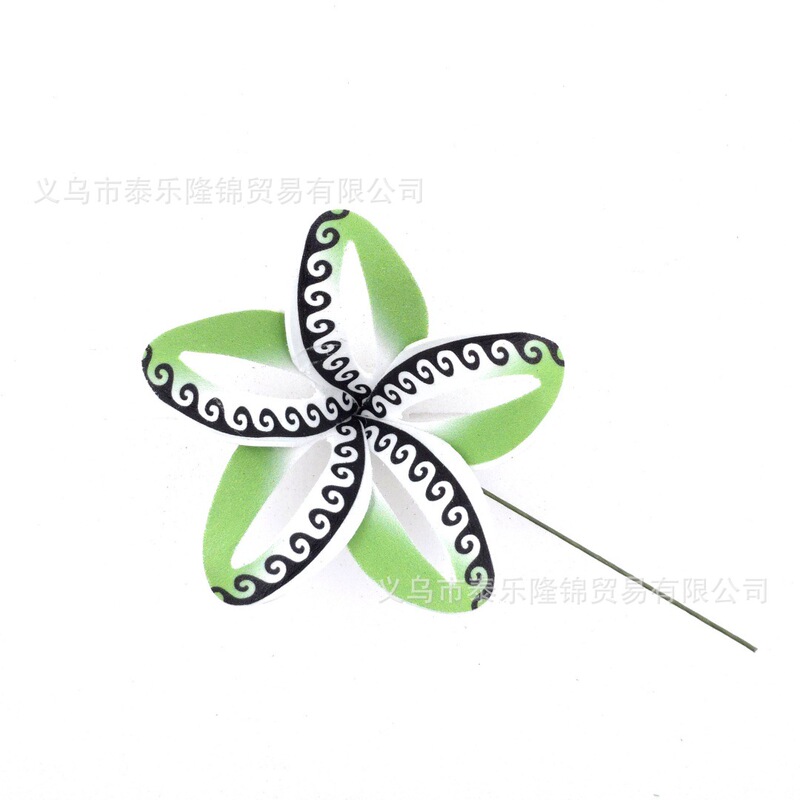 跨境新款镂空泡沫仿真鸡蛋花9cmEVA耳花夏威夷民俗发饰斐济岛国花|undefined