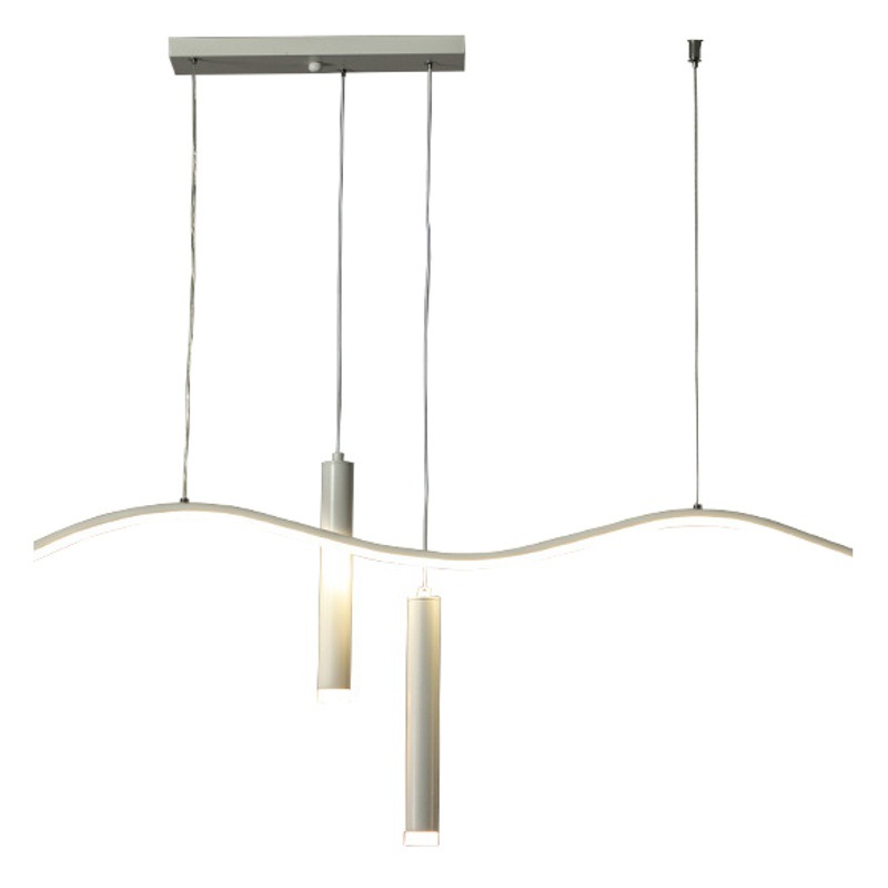 Lámpara colgante lineal, modelo nuevo de moda 2023, estilo vela, moderno minimalista, elegante, para barra de bar, comedor, accesorios de iluminación Zhongshan