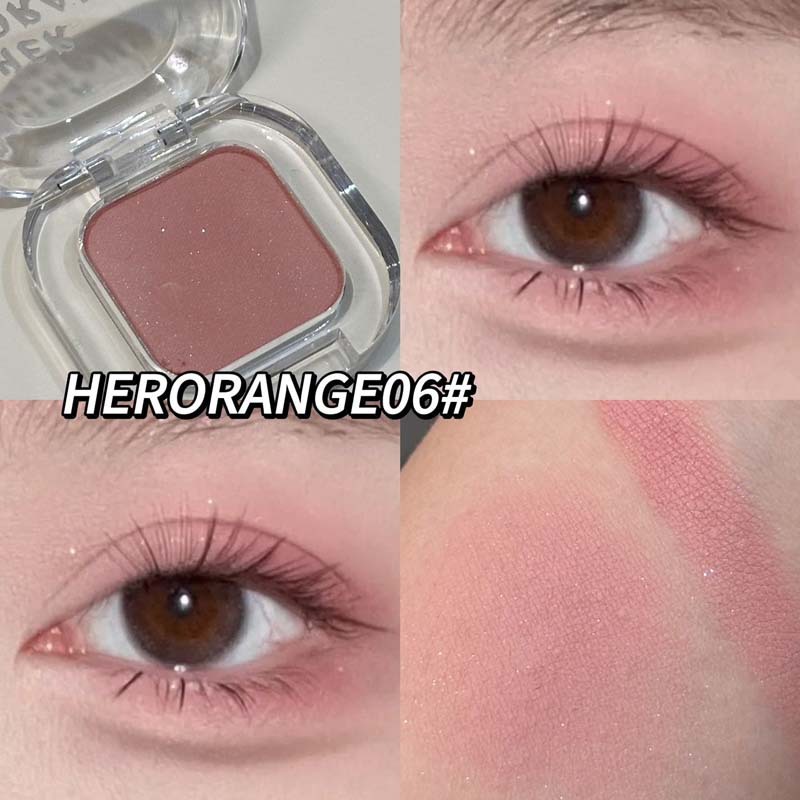 HERORANGE~小さな白い花モノクロアイシャドウ真珠光沢のある微細な輝き低彩度マットコントゥアリングマルチアイシャドウパレット|undefined