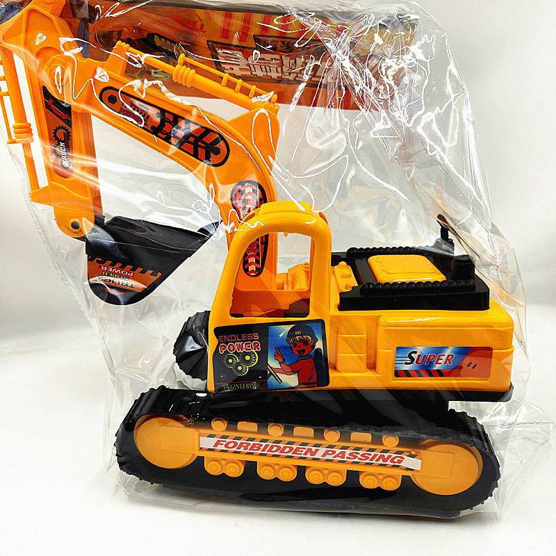 Modelo de Excavadora de Juguete Grande de Plástico de Deslizamiento Inercial para Niños