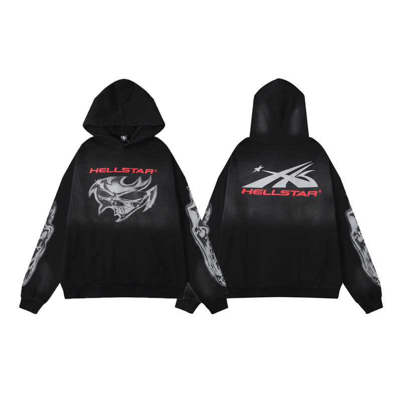 プリントパーカー ins 同じスタイルのヨーロッパとアメリカのハイストリートトレンドの男性と女性のパーカースウェットシャツ|undefined