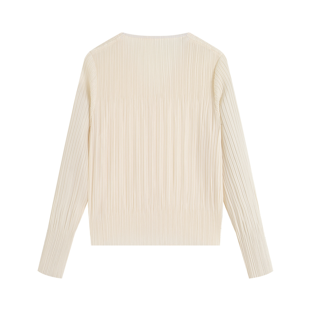 Áo len cardigan nữ V-neck tay dài xếp ly mỏng nhẹ xuân hè — màu đen chi tiết 8