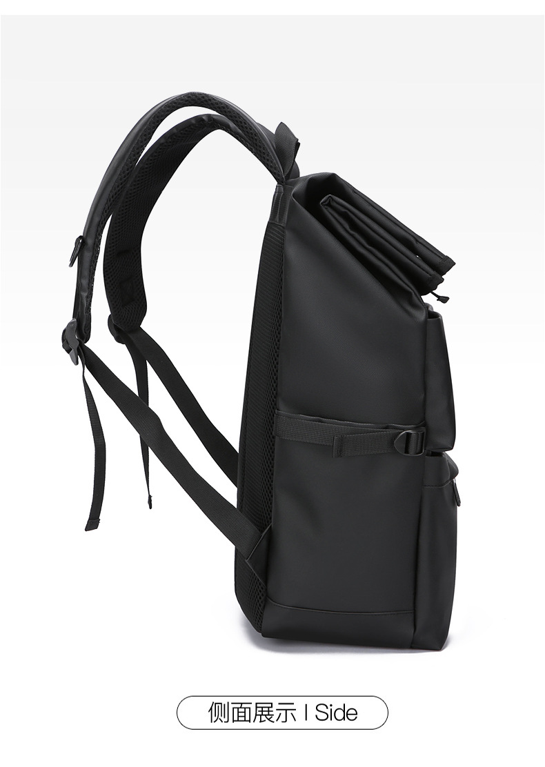 Large-capacity men's high-end backpack, simple and casual student multi-functional schoolbag, business large-capacity computer backpack undefined
