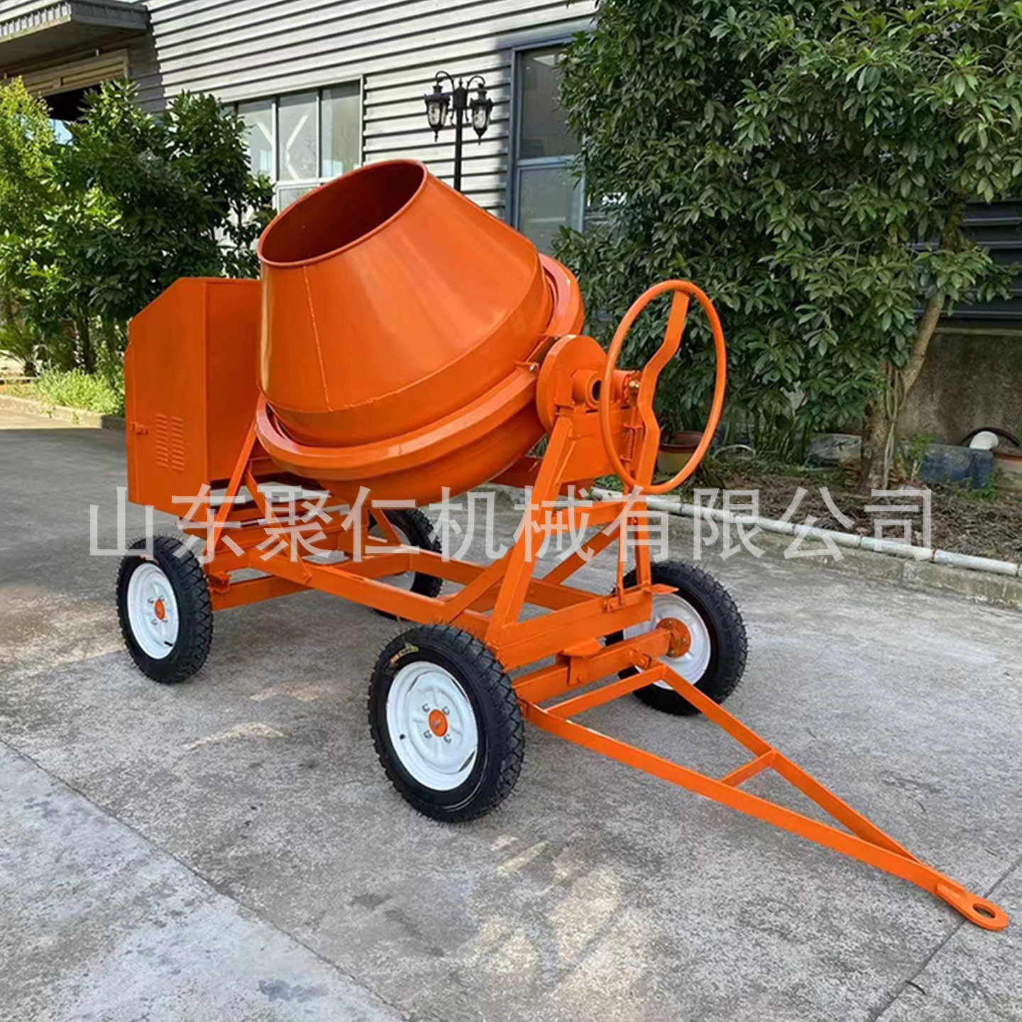 Mezcladora diesel 350 Mezcladora de concreto CM350 Mezcladora de cilindro de engrosamiento de construcción de ingeniería