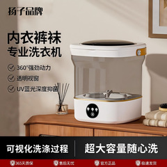 便携式手提迷你内衣裤洗脱一体洗衣机洗袜机宿舍出租屋半自动清洗
