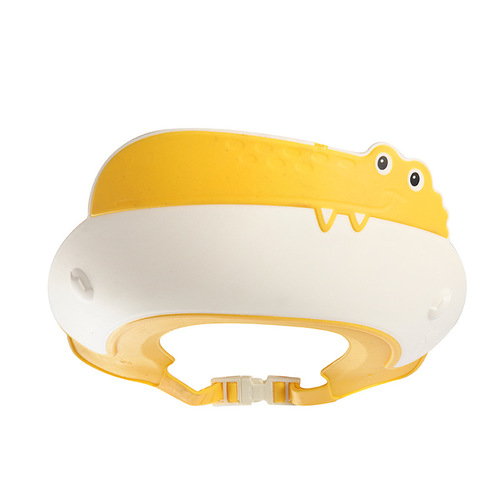 Cartoon baby shampoo artifact, adjustable baby shampoo cap, silicone ear protection, children's shower cap, water-blocking cap