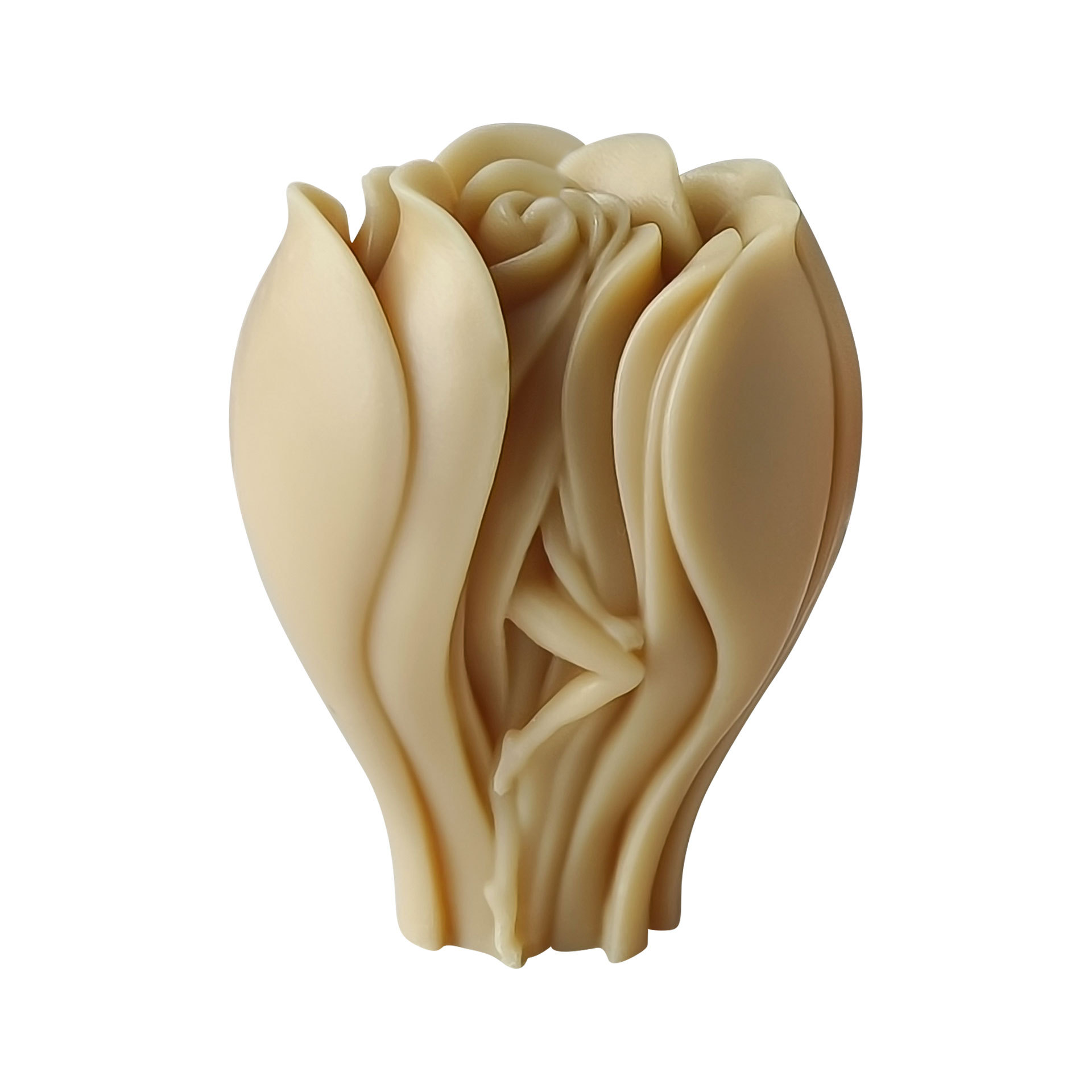 Día de San Valentín rosa molde de jabón de banana DIY jabón de mano estereoscópico flor de banda magnética adornamiento abrasivo