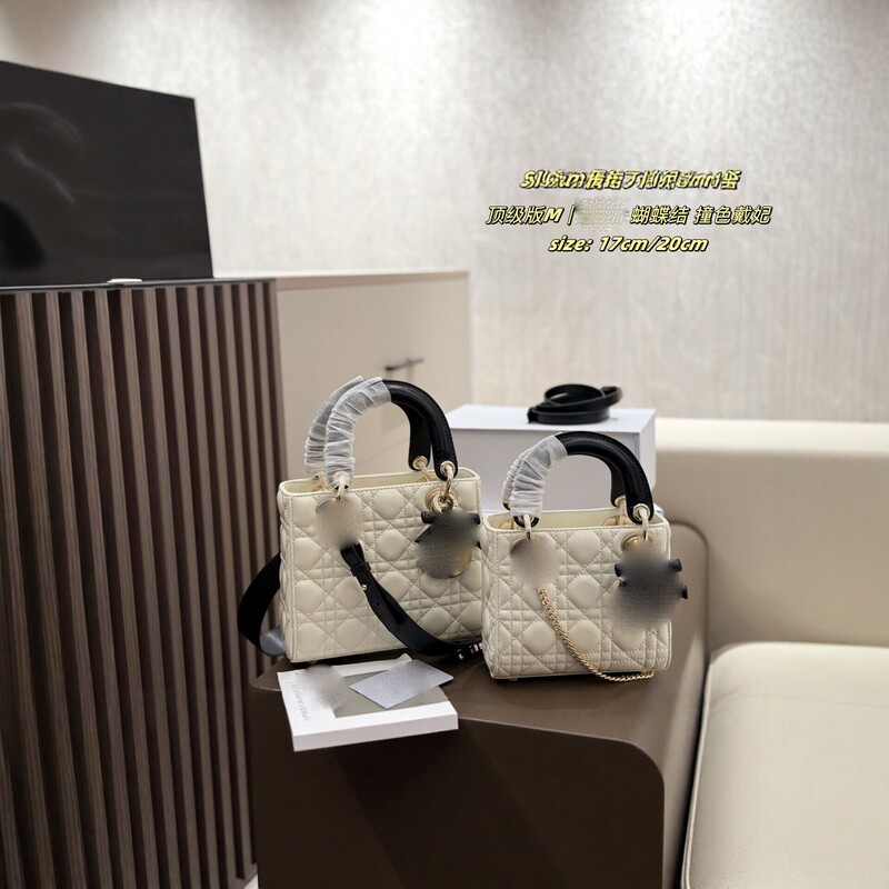 【High-end Version】Dior Classic Lady Diagonal Quilted Bow Shoulder Handbag for Women 【High-end Version】Dior Classic Lady Diagonal Quilted Bow Shoulder Handbag for Women