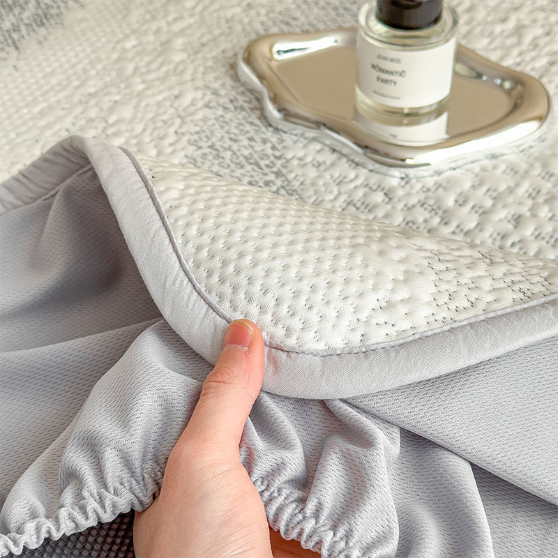 Class a Maternal and Infant Grade 100% Polyethylene Ice Silk Cooling Mat Three-Piece Set, Cooling Summer Washable Air-Conditioned Soft Mat Bed Sheet Style