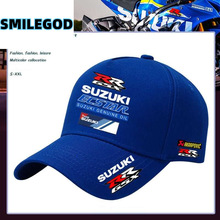 SUZUKI铃木gsx摩托机车周边舌鸭帽赛事骑行夏男棉遮阳吸汗棒球帽