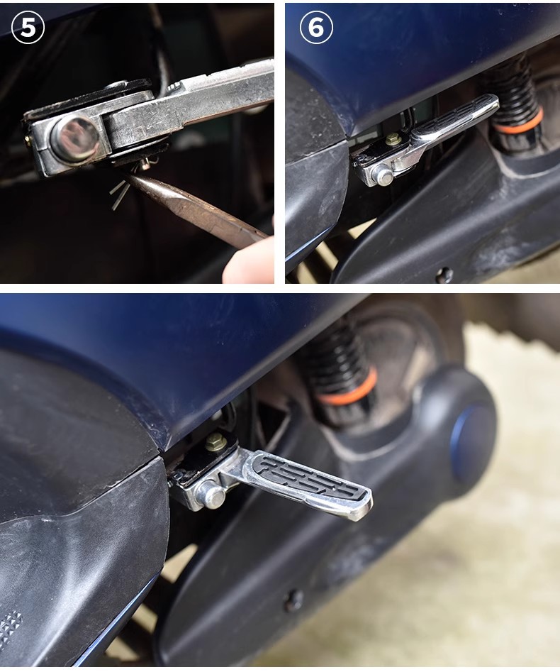 Electric Vehicle Pedals, Emma Pedals, Pedals, Bell Pedals, Folding Rear Pedals, Universal