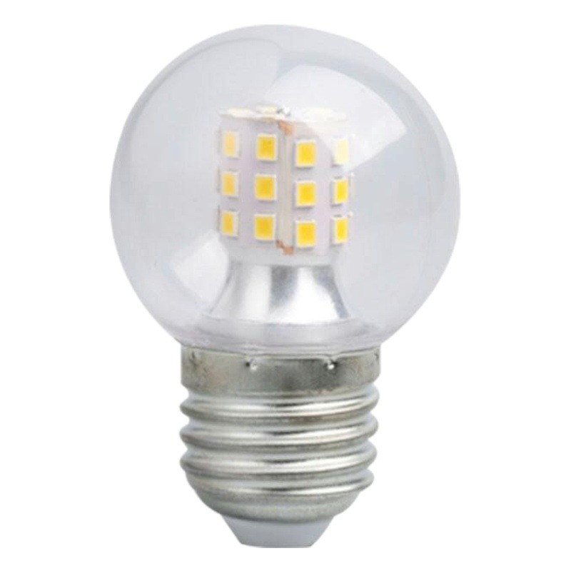 Bombilla LED Redonda Pequeña G45 de Suministro Directo de Fábrica, Bombilla de Luz de Color, Regulable con Triac de Tres Colores, Fuente de Luz para Lámparas de Araña