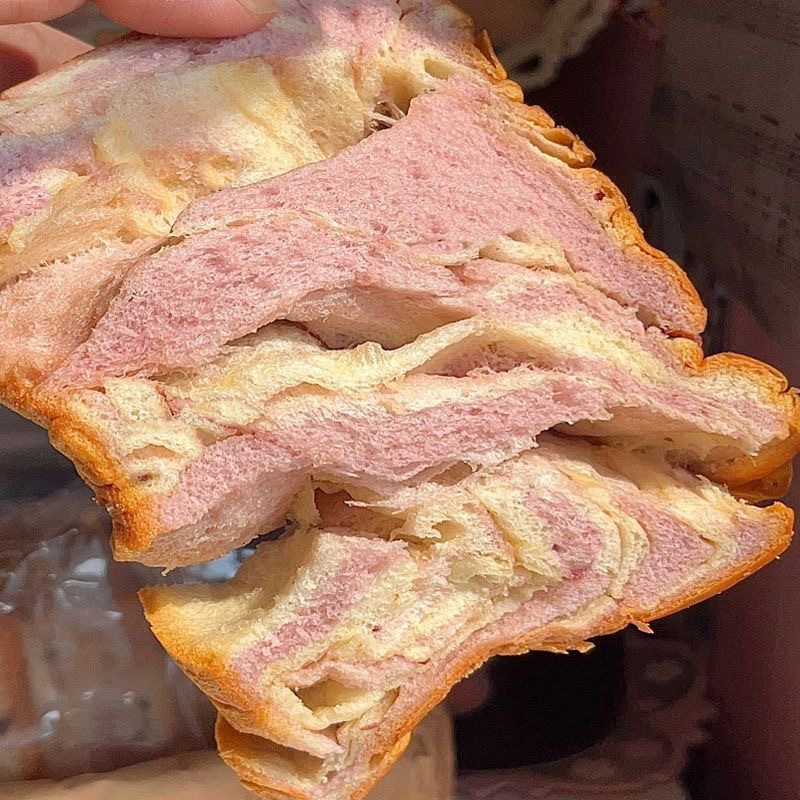 Yide Li Zero Preservative Sweet Potato Thick Sliced Toast Bread Breakfast Meal Replacement Filling Famous Snack Full Cart Manufacturer Wholesale