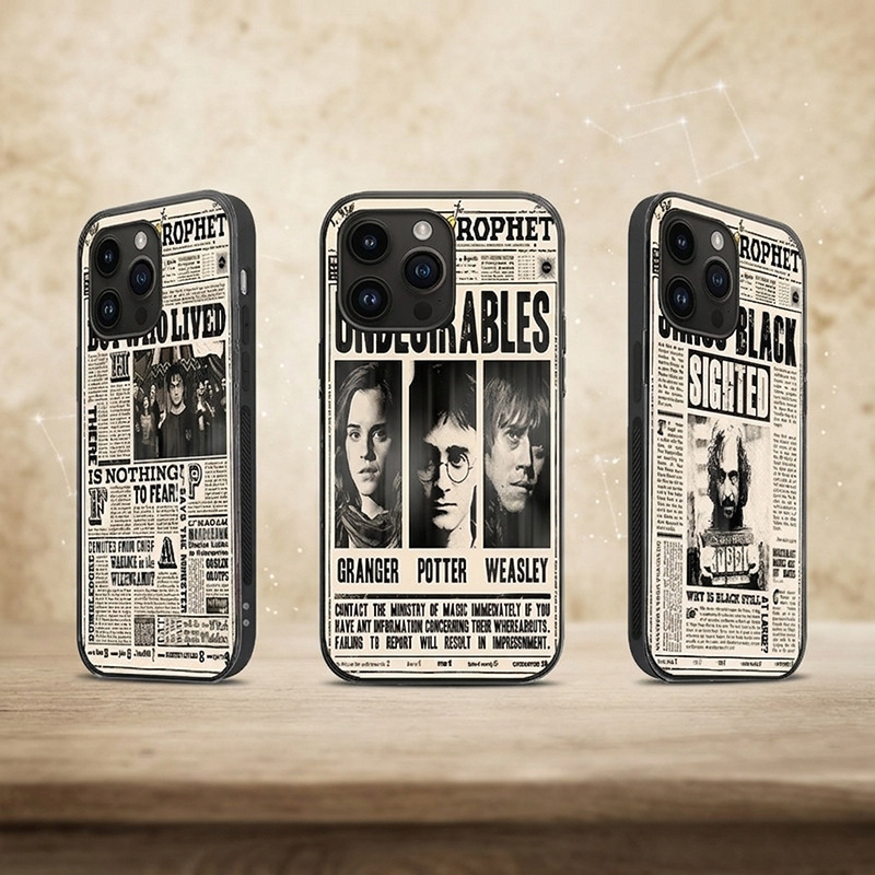 Harry Potter gradient phone case, holographic anime phone case, iPhone case, Apple phone case, cross-border hot seller Harry Potter gradient phone case, holographic anime phone case, iPhone case, Apple phone case, cross-border hot seller