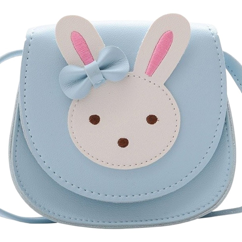 New Korean Style Children's Bag, Cute Rabbit, Girl's Shoulder Crossbody Bag, Fashionable Princess Mini Coin Accessory Bag