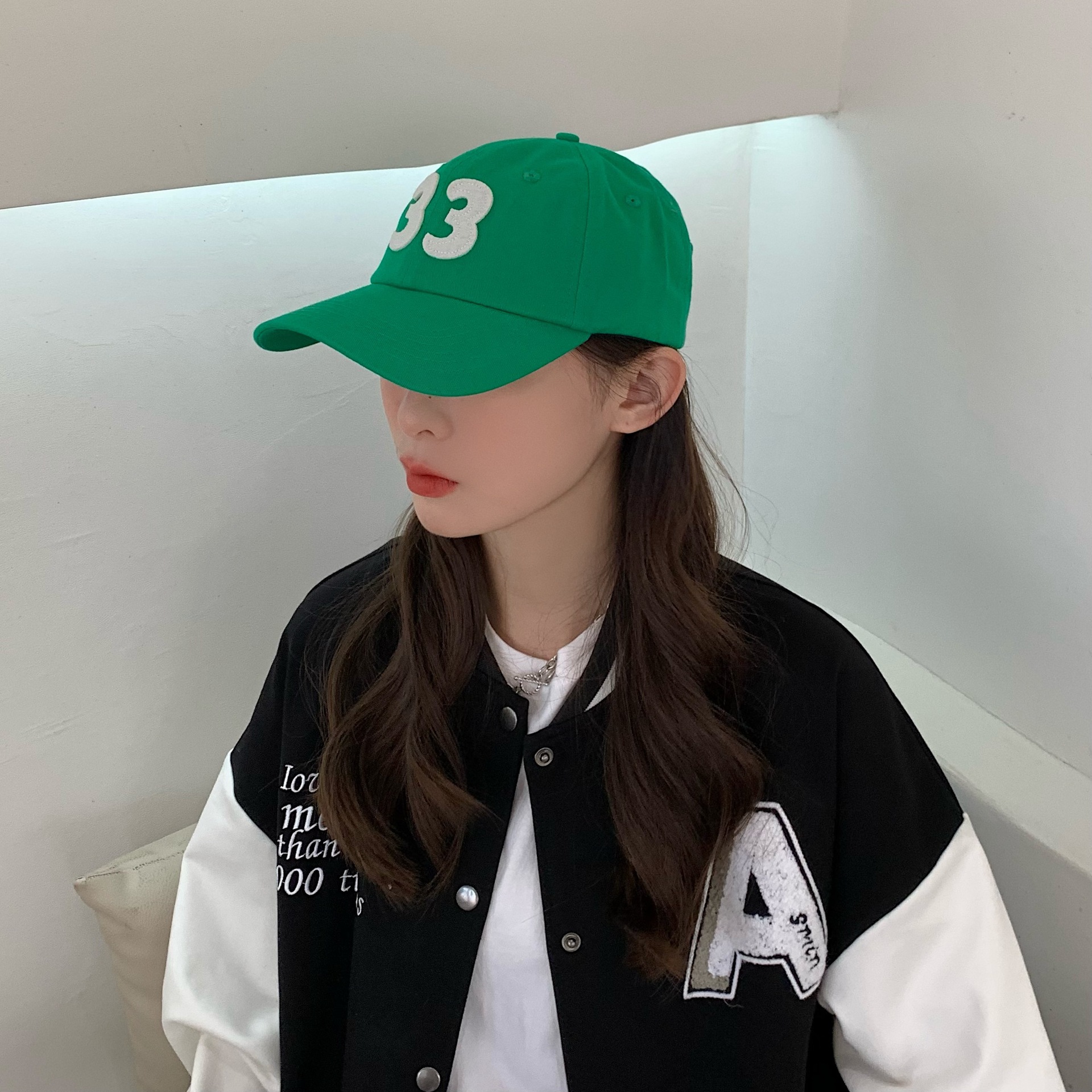 Fashion Solid Color Digital Embroidery Printable Logo Sun Hat Adjustable Cap display picture 2