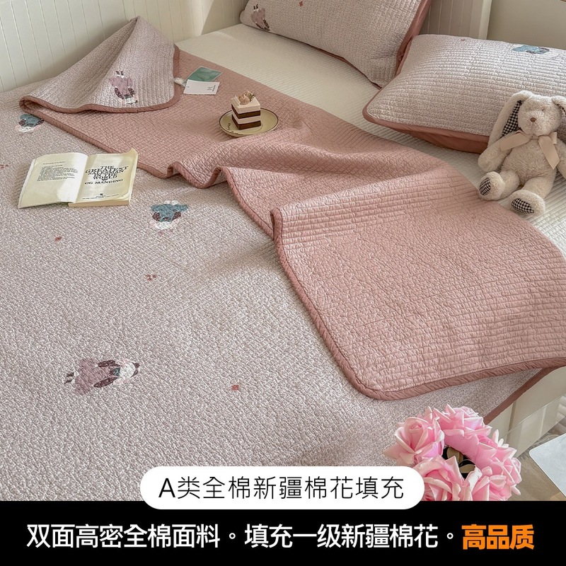 クラスA両面純綿ベッドカバー、内外新疆綿ベビー用、新綿畳ベッドシーツ、オールシーズン万能|undefined