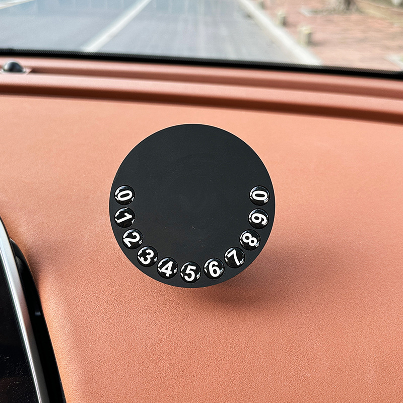 Número de matrícula de estacionamiento temporal del automóvil lindo panda teléfono móvil teléfono móvil placa de matrícula móvil accesorios de automóvil adorno femenino