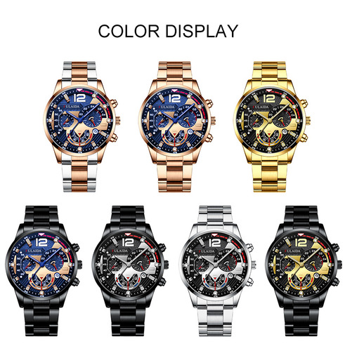 New men's watches, trendy quartz watches, wholesale watches, men's steel strap gift watches, men's watches