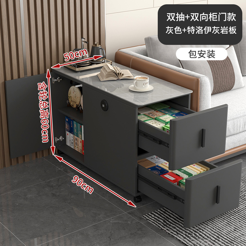 Дверца шкафа двусторонняя 90*50*60см серая【】