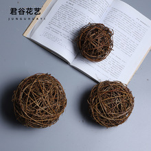 土茯藤球藤编手工圣诞球花店装饰品配件摆件天然手工藤批发