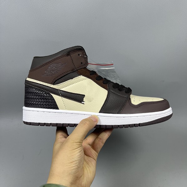 Putian Shoes Pure Original Version Aj1 High-Top Reverse Hook Joe 1 Fujiwara Hiroshi Retro Men's and Women's Couple Casual Sneakers Sneakers