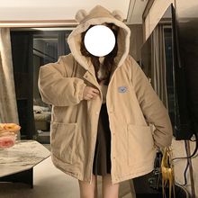 灯芯绒棉服外套男女韩系温柔风奶棉袄棉衣可爱小个子冬季