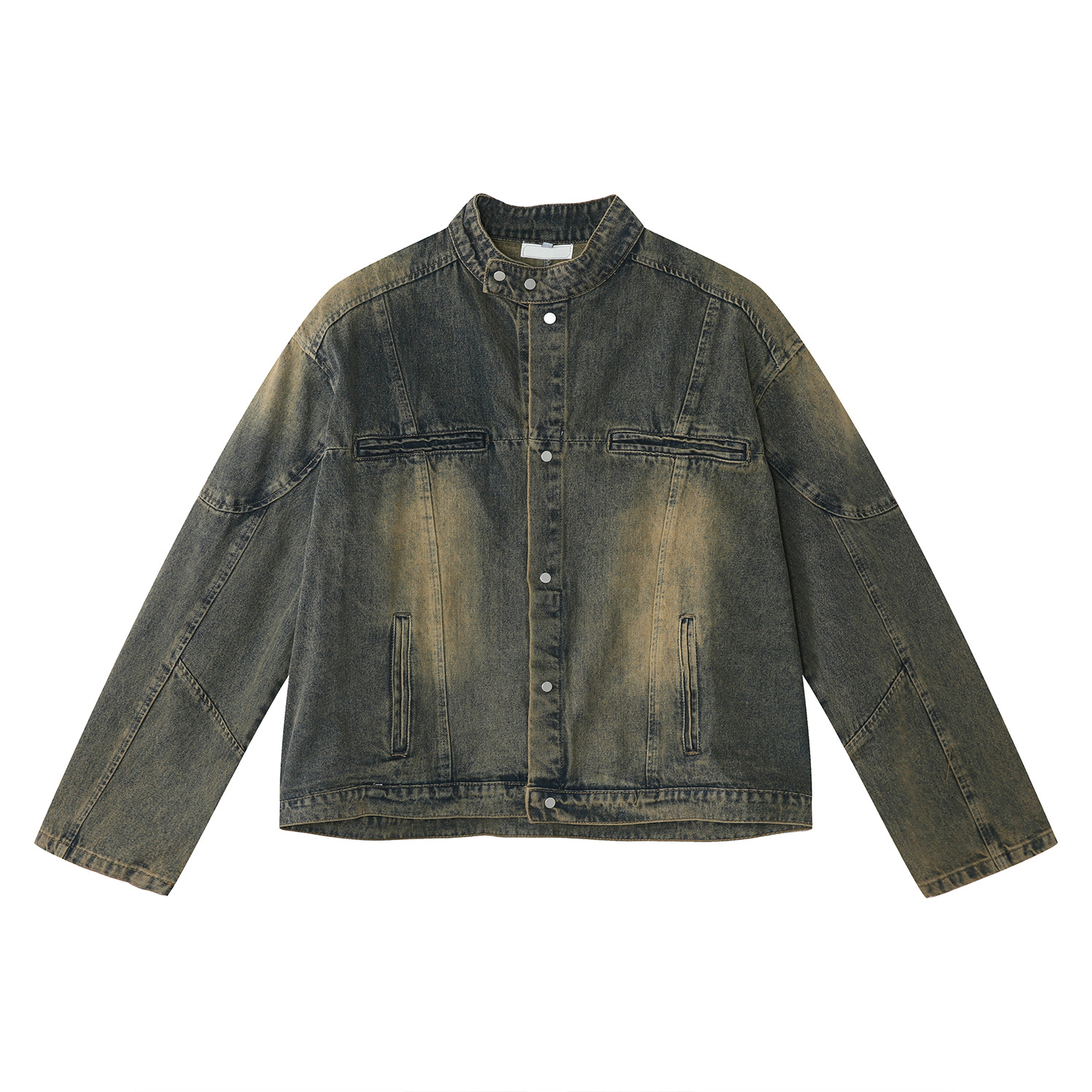 Mtlclothes ropa de los hombres | 2023 otoño nuevo lavado Rosa soporte collar chaqueta traje casual jeans estilo coreano