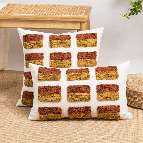 Nordic ins ethnic style ring velvet pillow living room sofa waist cushion bed and breakfast bay window pillow pillow case wholesale