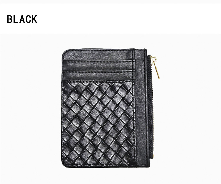 45g Weight Pu Leather Material Solid Color Pattern Unisex Gender Light Grey, Red, Blue, Black Color Korean New Simple Multi-card Position Ultra-thin Purse 26