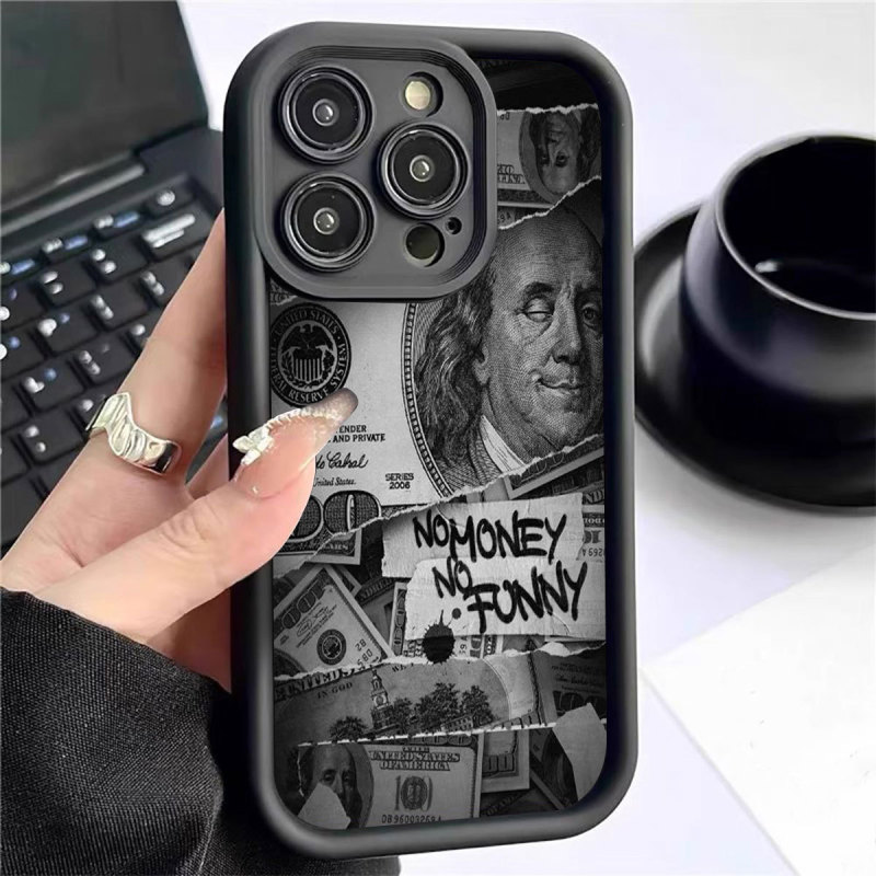 New Black Newspaper Splicing Ladder Groove Case Suitable for Iphone/15/16/17 Pro Max Phone Protection New Black Newspaper Splicing Ladder Groove Case Suitable for Iphone/15/16/17 Pro Max Phone Protection