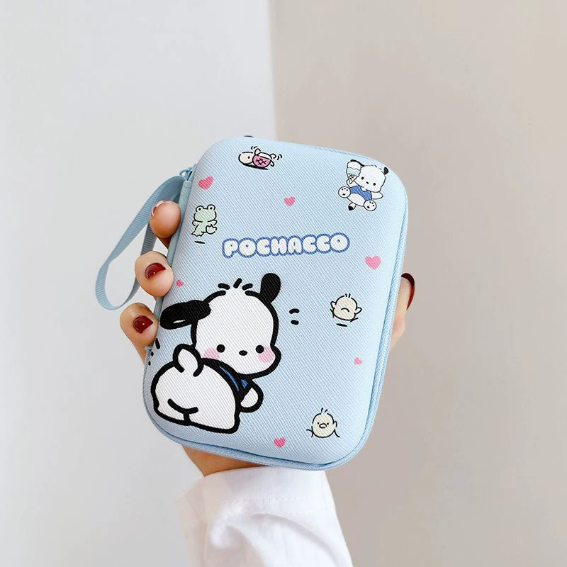 Organizer Storage Bag, Cute Printed Zipper Case, Portable 14×10×3 cm, Phone & Accessories