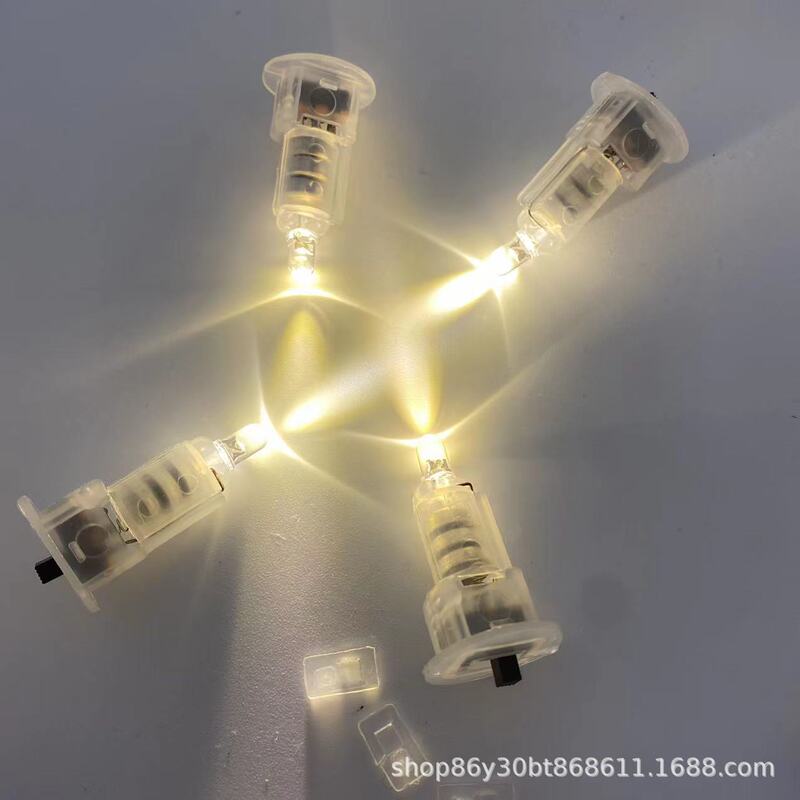 Lantern Festival Led Lantern Electronic Light Yellow Light Wick High-Brightness Lamp Beads DIY Small Light Bulb Handmade Luminous DIY Lantern