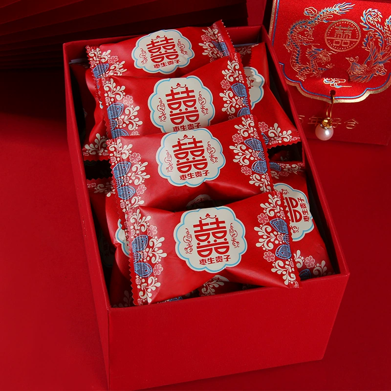 Си сопровождал раннее рождение вашего сына желатина из ослиной кожи Си пурпурно-красный мармелад двойной Си персонаж свадебные конфеты 500 г закуски