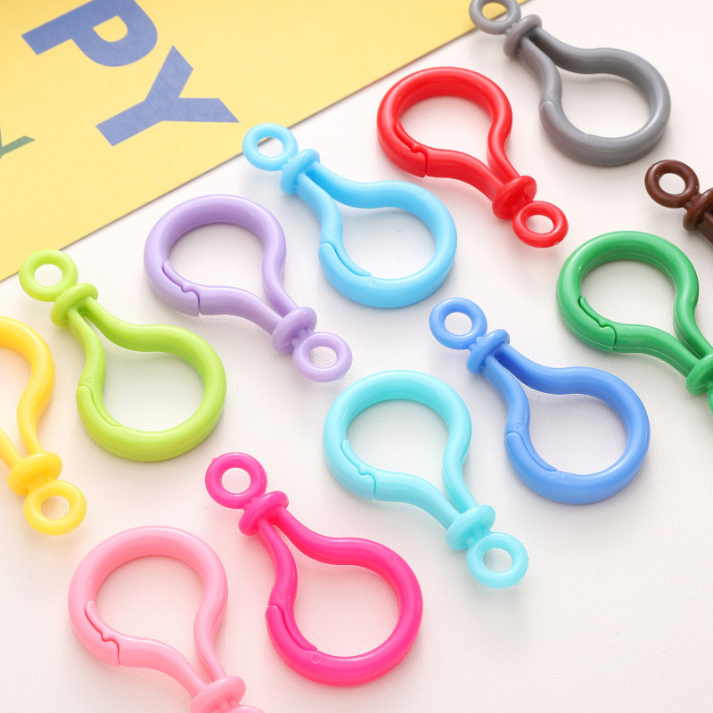 Acrylic Colorful Large Light Bulb Keychain DIY Accessories Doll Accessories Materials Bag Pendant Clasp