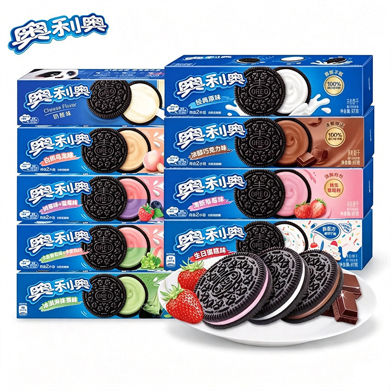 Oreo 97g new product Mondelez original multi-flavor sandwich biscuits casual snacks internet-famous snacks wholesale with free shipping