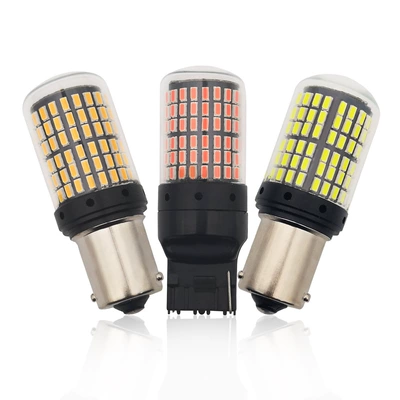 Avtomobil LED dönmə siqnalı 1156 T20 3014 144SMD 7440 super parlaq