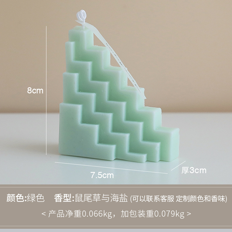 Velas Aromaterapia Atmósfera Adornos Velas hechas a mano para interiores Regalos creativos de nicho Cera de soja Velas geométricas