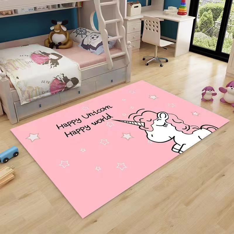 Cartoon Anime Carpet for Home Use, Children's Floor Mat, Living Room, Bedroom, Bedside Rug, Toy Non-Slip Mat, Floor Mat
