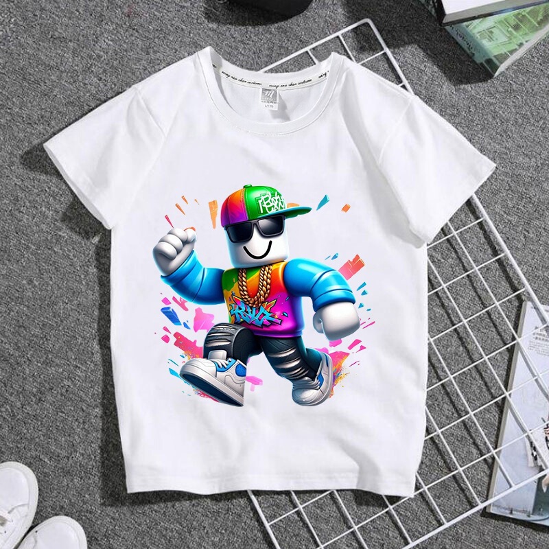 Roblox Roblox Game Cartoon Summer Family Matching Outfits for Boys and Girls, Elementary School Students, Parents T-Shirts, Children's Short-Sleeve Shirts Roblox Roblox Game Cartoon Summer Family Matching Outfits for Boys and Girls, Elementary School Students, Parents T-Shirts, Children's Short-Sleeve Shirts
