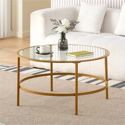 Mesa de café de vidrio templado mesa de café de lujo ligero de alta sensación mesa de café moderna simple