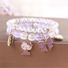 lovely Kitty Hand string Sen family Confidante pupil Bracelet Korean Edition girl Beading Elastic force Bracelet birthday gift