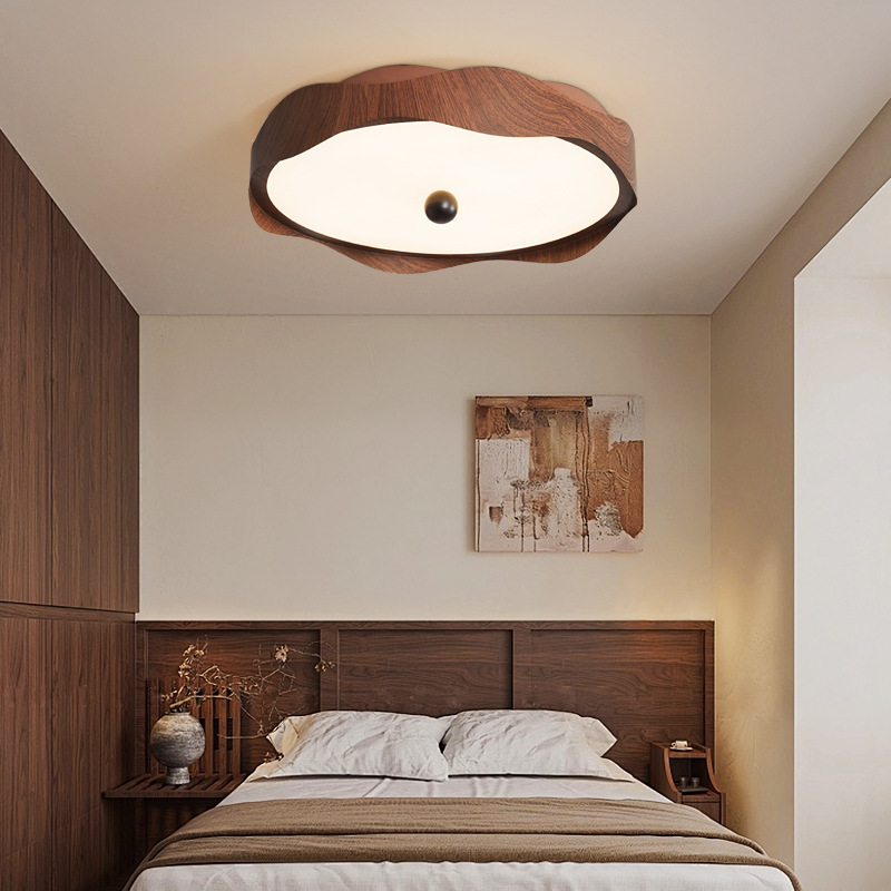 Lámpara de techo de dormitorio de alta gama de espectro completo, lámpara de habitación de dormitorio principal de estilo antiguo francés, lámpara de protección ocular de restaurante minimalista moderna