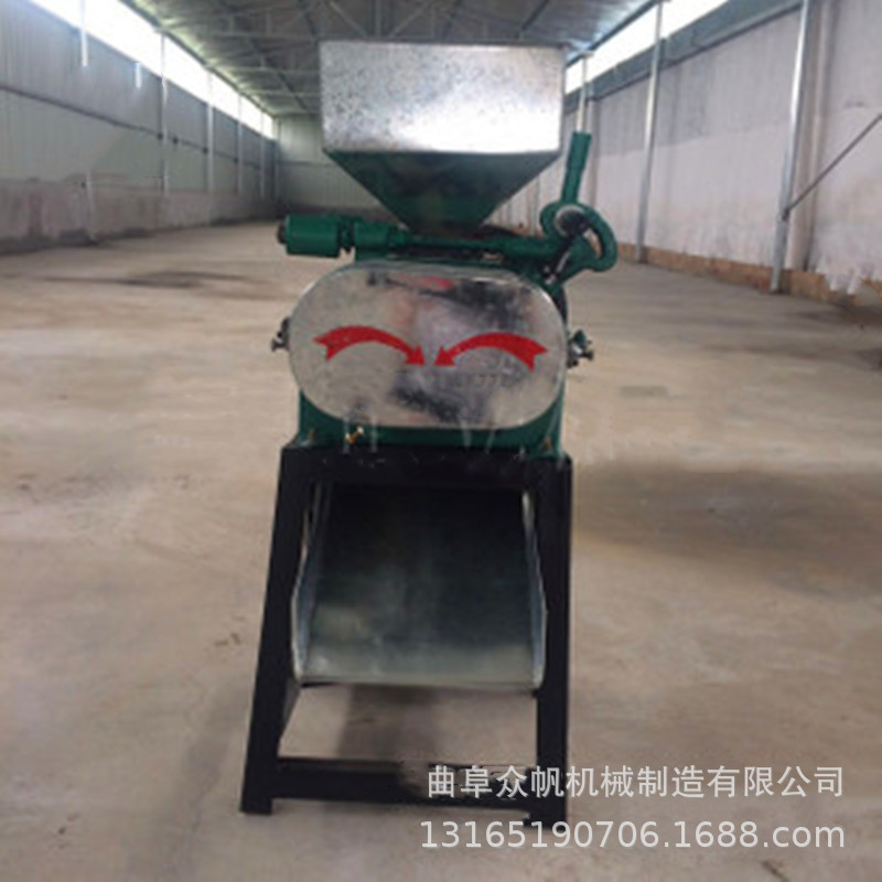 厂家对辊式小型五谷杂粮挤扁机花生杏仁破碎机自动进料粮食粉碎机