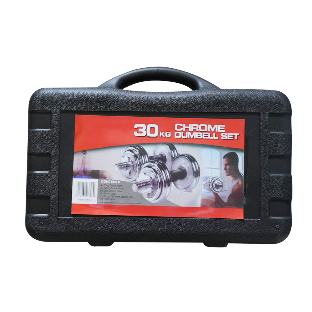 ♔ Factory Direct Sales Electroplated Cast Iron Dumbbells 20kg Set for Men and Women Workout Export Weightlifting Wholesale Barbell