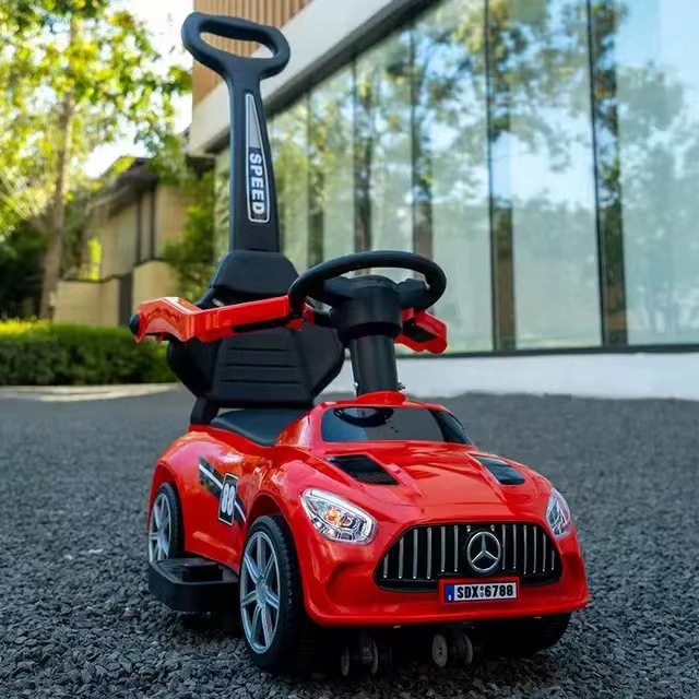 Carro para niños, coche torcido, 1-3 años, coche de juguete para bebés, coche, rueda universal, coche antideslizante