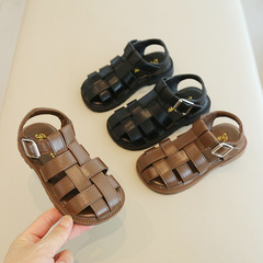 Children's Sandals 2023 Summer New Girls Roman Princess Sandals Woven Fashion Girls' Summer Shoes Cross-Border